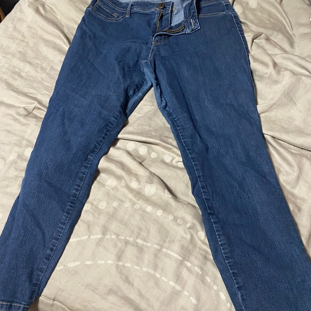 W62‎ Deep Blue Ankle Jeans